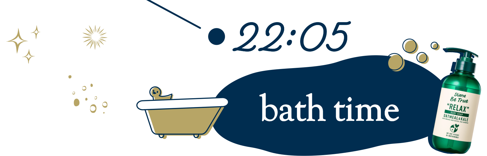 22:05 bath time