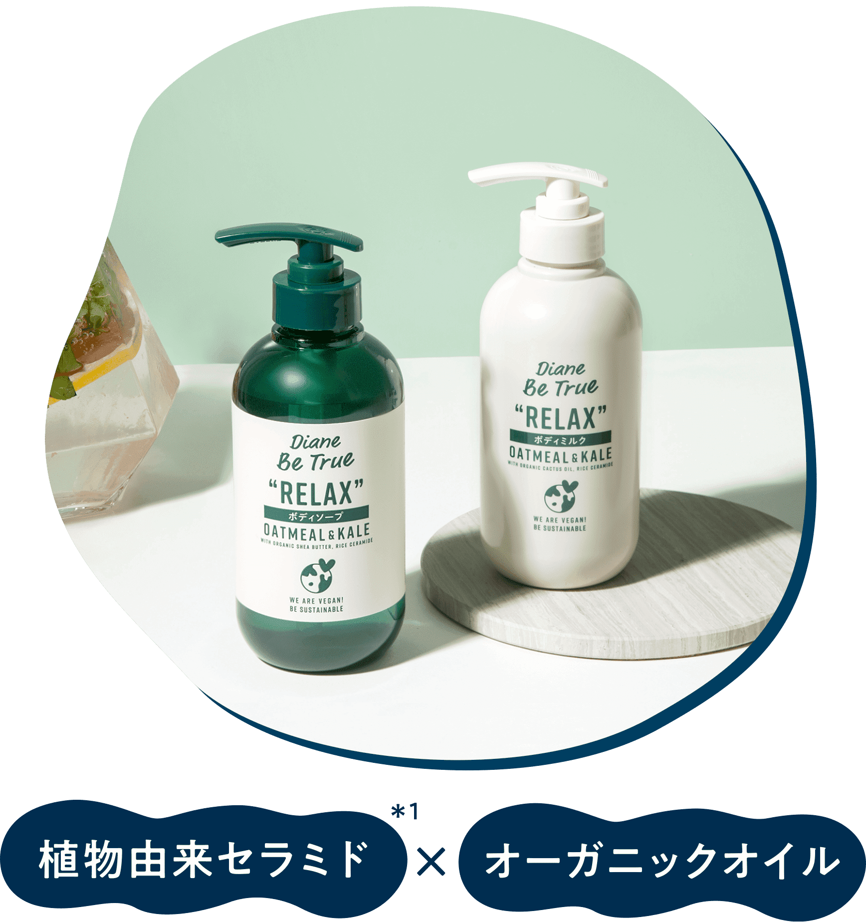 植物由来セラミド x オーガニックオイル